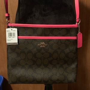 Brand New Coach Cross Body- Hot pink-